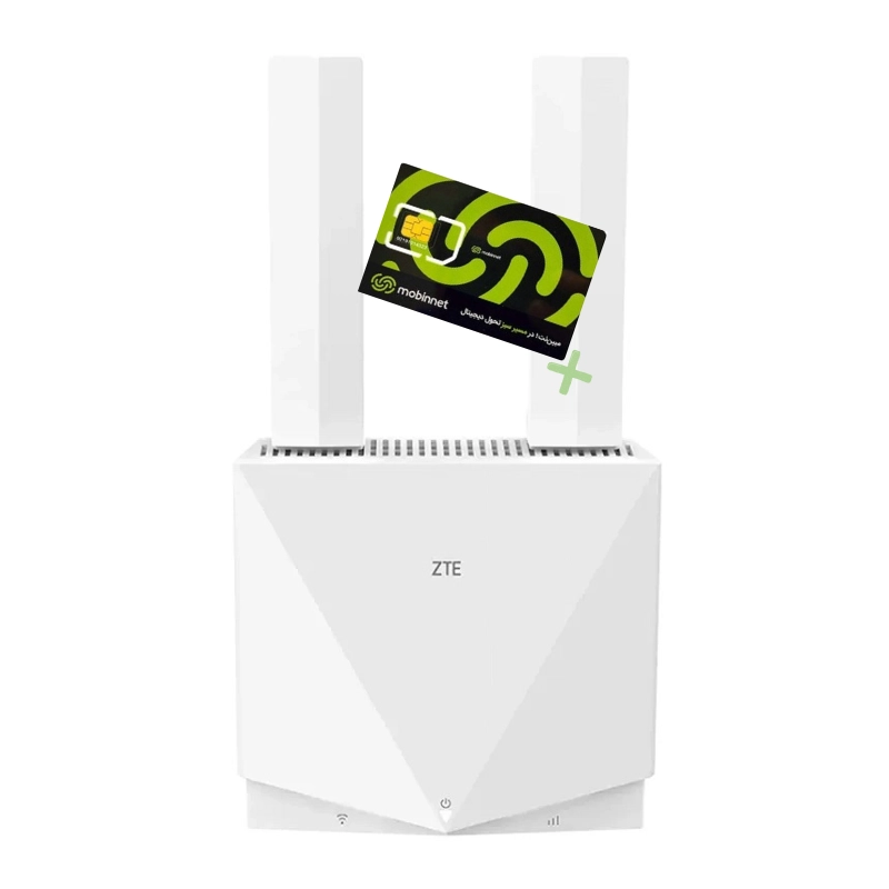4 (1) مودم سیم کارتی باتری دار آنلاک 4G رومیزی CAT4 زد تی ای ZTE K12 به همراه سیم کارت 360 درجه مبین نت و 100گیگ حجم اولیه - Image 1